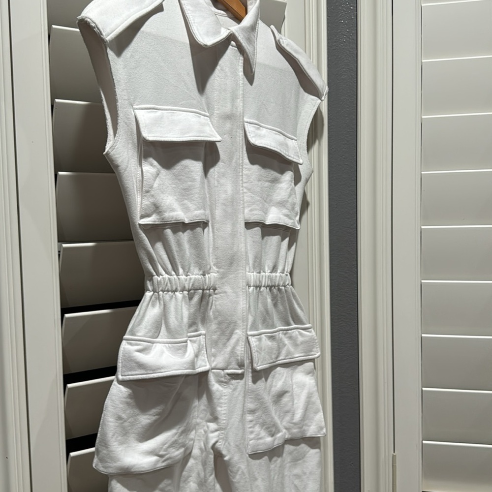 Norma Kamali sleeveless romper jumpsuit. - Picture 2 of 5
